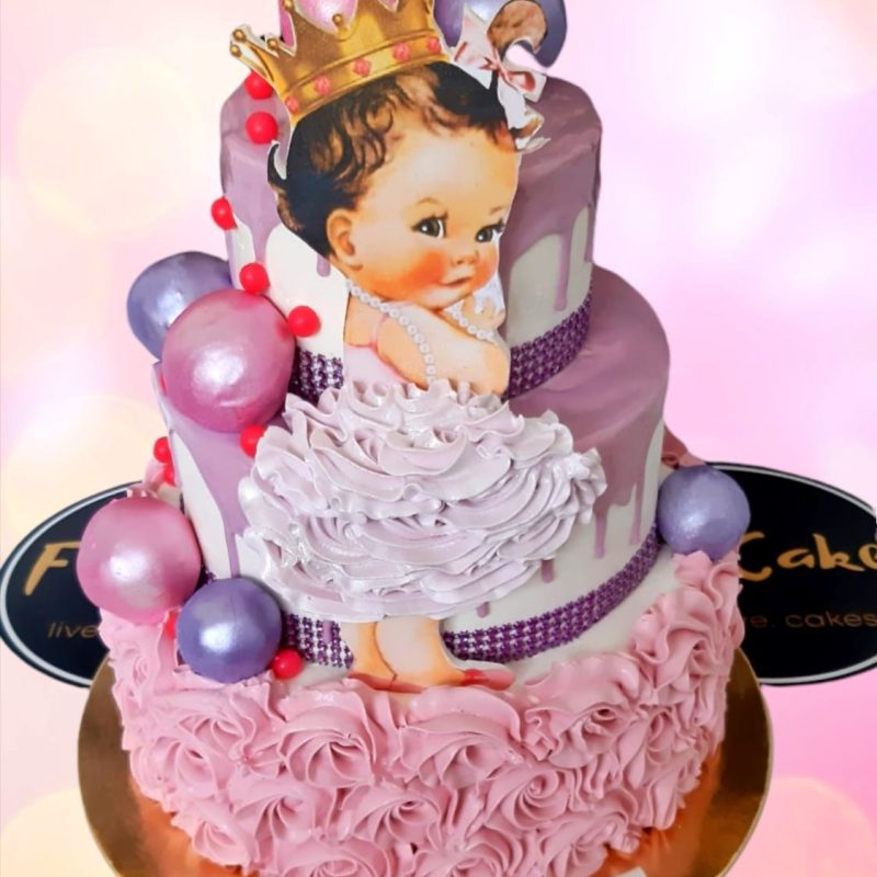 Tort Botez Pink Princes 2