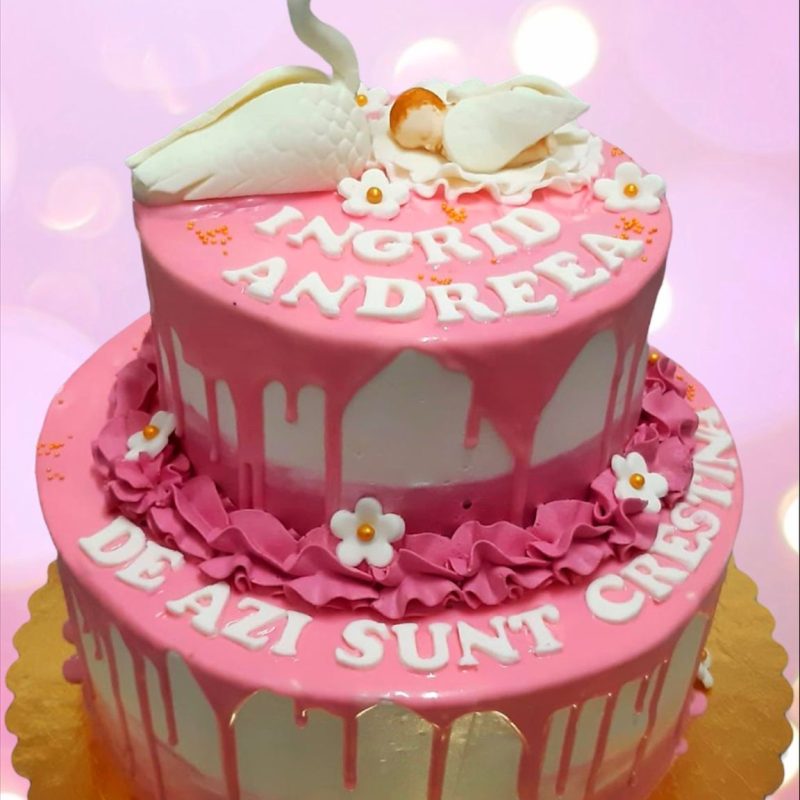 Tort Botez cu Ingeras 2