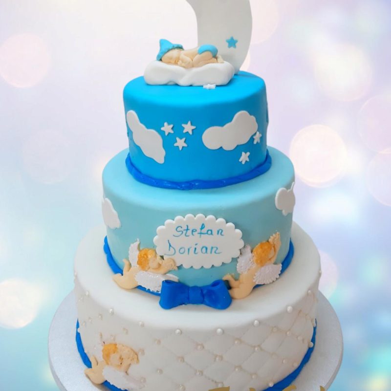 Tort Botez cu Ingerasi